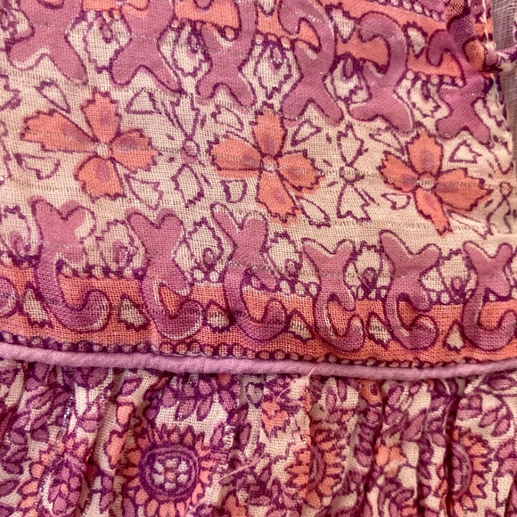 Cotton Floral Pink & Purple Flowy Top & Maxi Skirt SET. - Picture 12 of 16